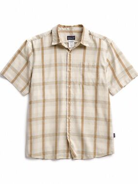 Patagonia Fezzman Short Sleeve Button Up Shirt Casual Outdoor Hiking Men's L